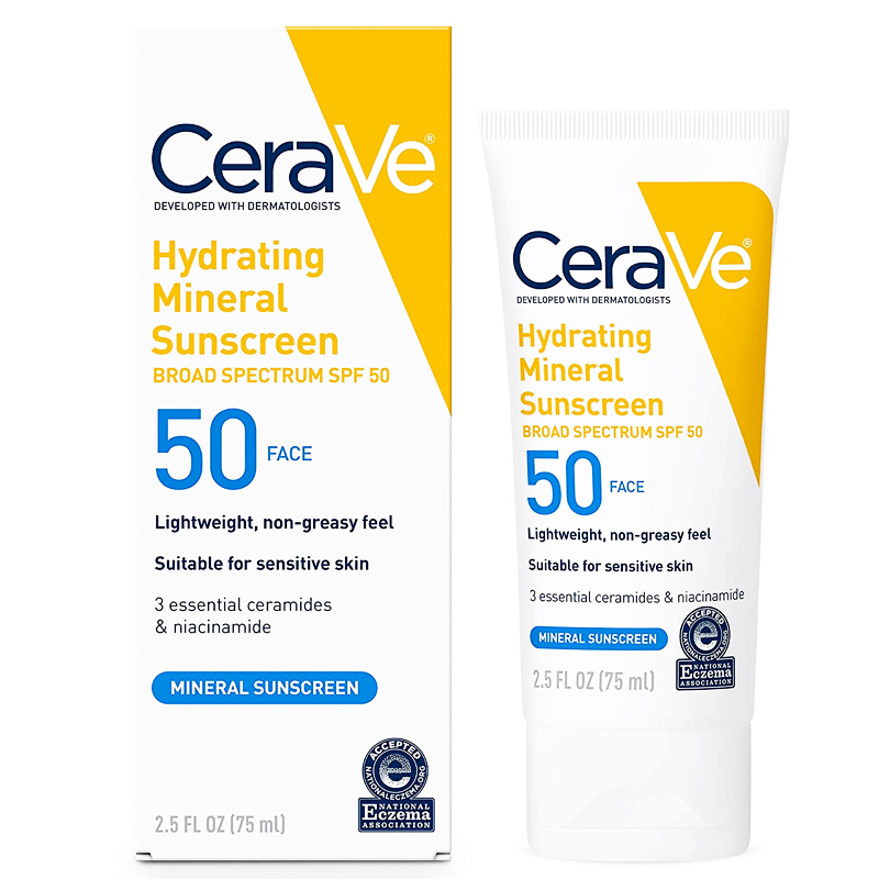 CeraVe Hydrating Mineral Sunscreen SPF 50